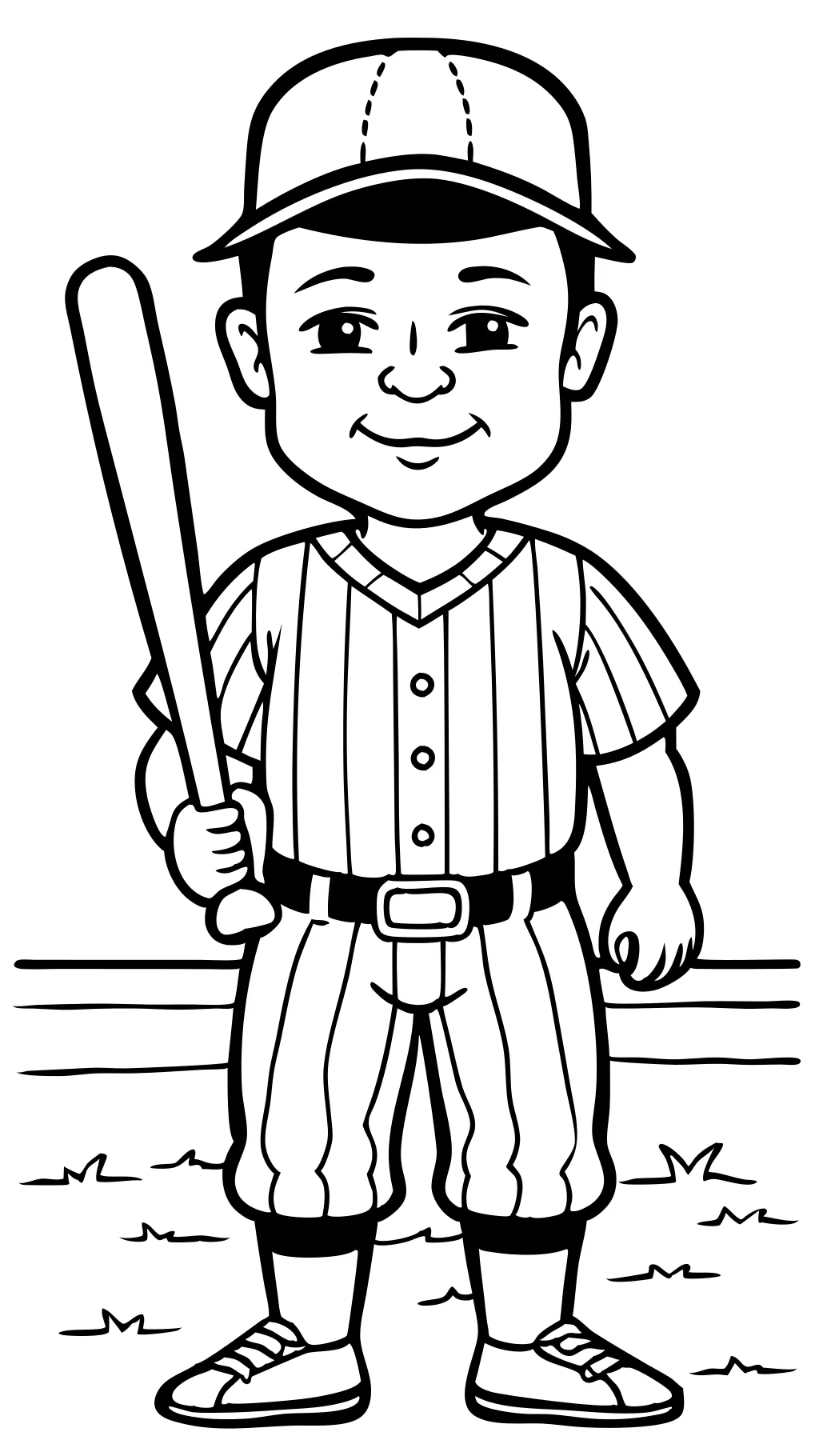 Página para colorear de Babe Ruth